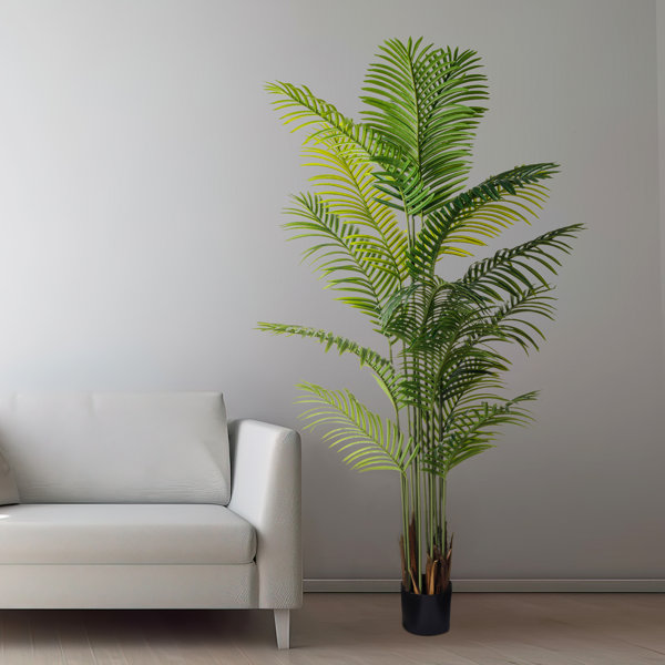 Primrue Faux Palm Plant in Pot & Reviews Wayfair